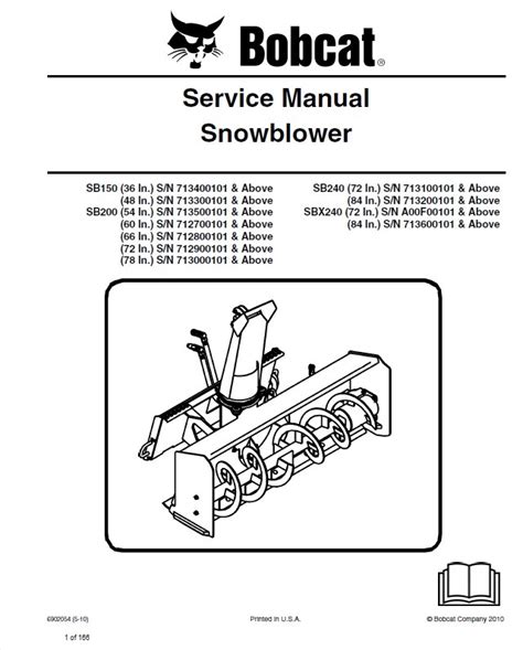 bobcat snowblower attachment diagram